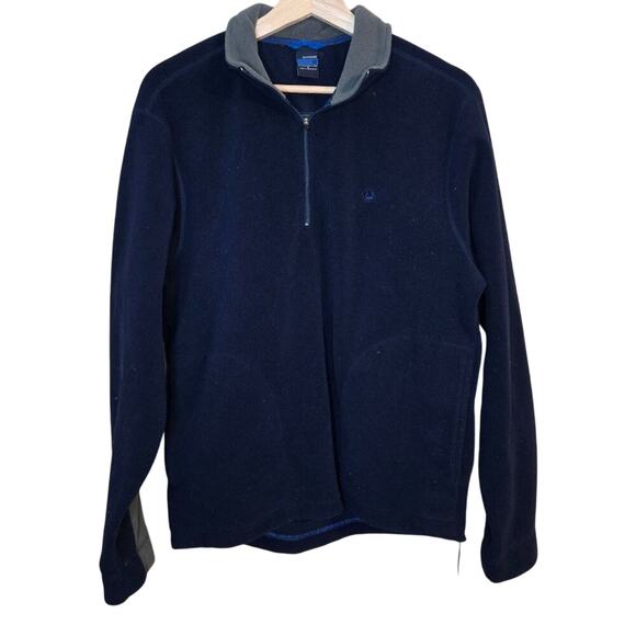 Old Navy Other - OLD NAVY Men's Navy Blue & Gray Quarter-Zip Fleece Small 0327